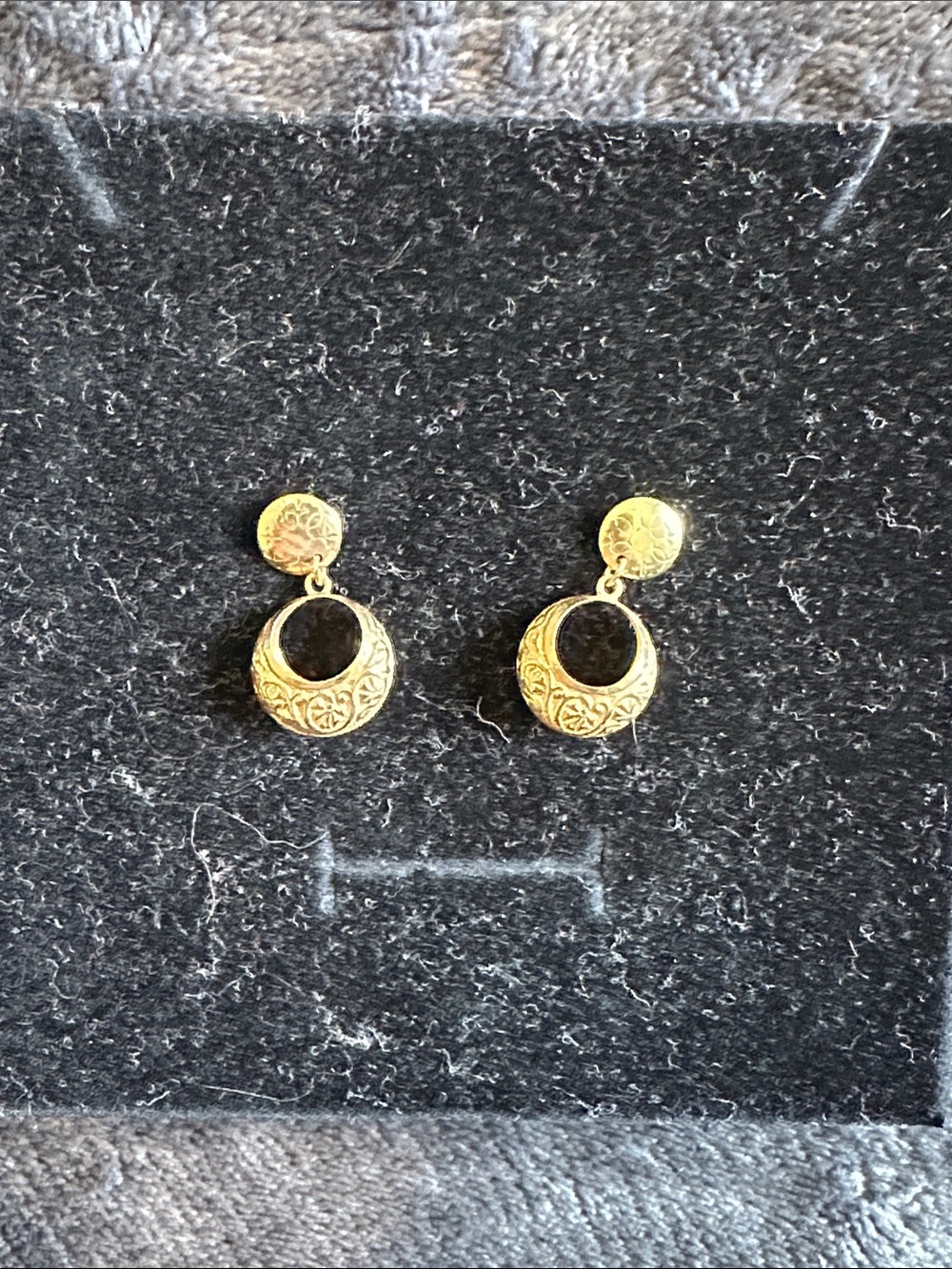 Gold Filigree Drop Earrings - Women Jewelry- Real gold